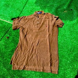 Vintage Polo by Ralph Lauren. Brown with maroon pony